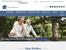 Tablet Screenshot of faberhomes.com